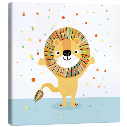 Canvas print Confetti Lion