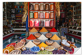 Naklejka na ścianę Colourful spices, Marrakesh, Morocco