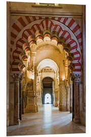 Print på skumplade Moorish arches, Cordoba, Spain