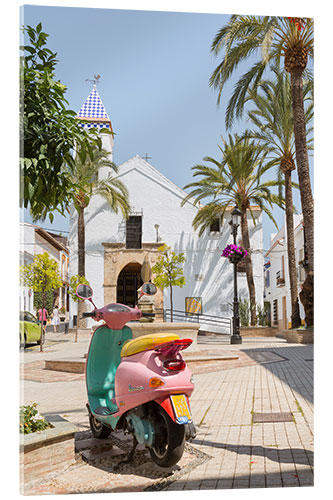 Acrylic print Square in the old town of Marbella, Spain