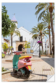 Sticker mural Square in the old town of Marbella, Spain