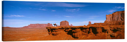 Canvastavla Horse rider, Monument Valley, Arizona, USA