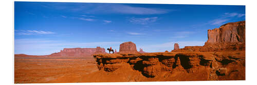 PVC print Horse rider, Monument Valley, Arizona, USA