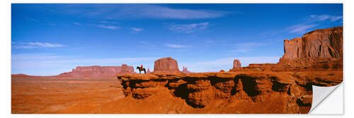 Vinilo para la pared Horse rider, Monument Valley, Arizona, USA