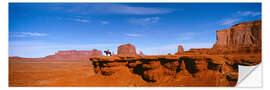 Sticker mural Horse rider, Monument Valley, Arizona, USA