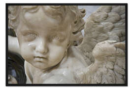 Gerahmter Kunstdruck Marmor-Engel in der Basilika St. Peter, Vatikanstadt