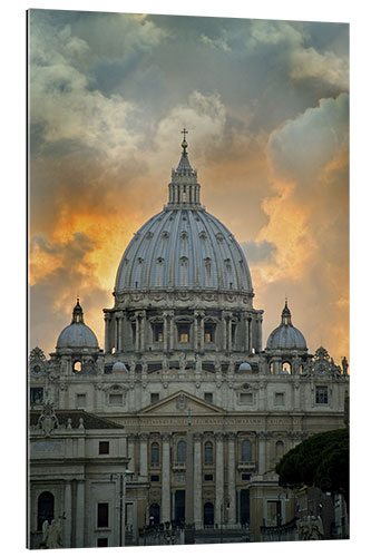 Gallery print St. Peter's Basilica viewed from Tiber River, Rome