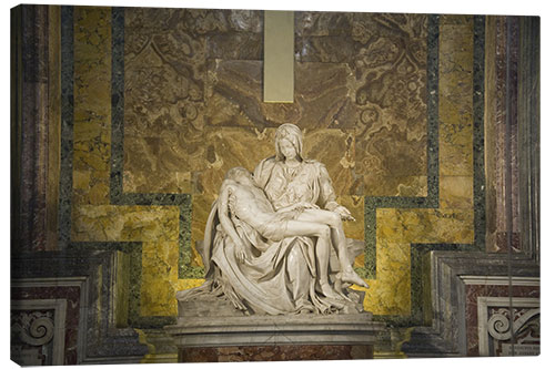 Canvas print Michelangelo's Pipeta in a Basilica, St. Peter's Basilica, Vatican City