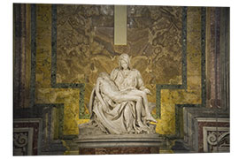 Tableau en PVC Michelangelo's Pipeta in a Basilica, St. Peter's Basilica, Vatican City