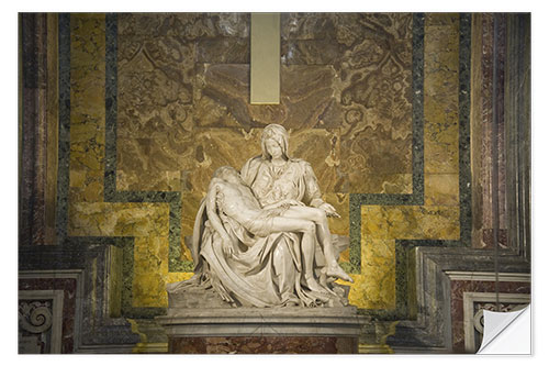 Naklejka na ścianę Michelangelo's Pipeta in a Basilica, St. Peter's Basilica, Vatican City