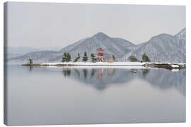 Leinwandbild Ukimido Tempel Toya Siehe Hokkaido