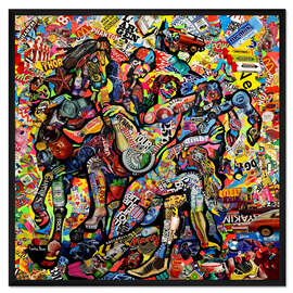 Gerahmter Kunstdruck The Rape of the Daughters of Leucippus