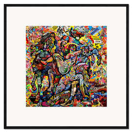 Framed art print The Rape of the Daughters of Leucippus