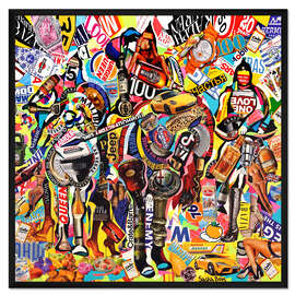 Gerahmter Kunstdruck Three Amigos