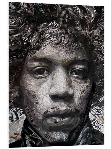 PVC print Jimi Hendrix