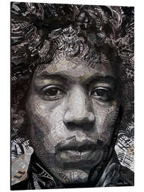 Magnettafel Jimi Hendrix