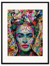 Gerahmter Kunstdruck Frida, Viva el Mexico! II