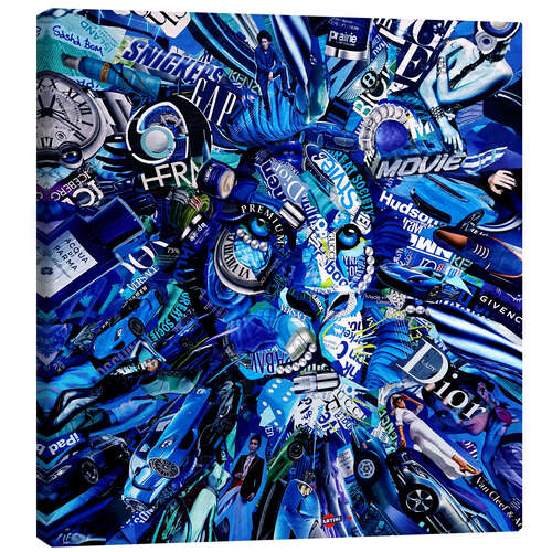 Canvas print Lion Blues