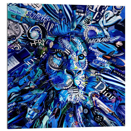 Quadro em plexi-alumínio Lion Blues