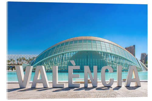 Acrylic print Valencia Hemisferic