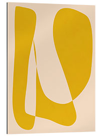 Gallery print Minimalist Aesthetic Modern Abstract Shapes in Yellow and Beige