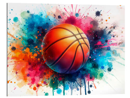 Gallery print Basketball ball in watercolour I