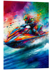 Cuadro de metacrilato Watercolour jet ski