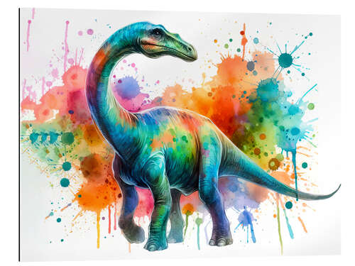 Galleritryk Dinosaur in watercolour