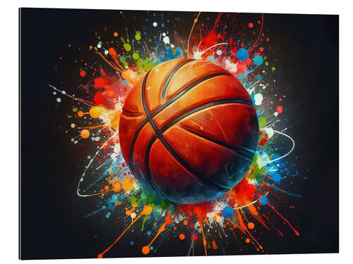 Galleritryk Basketball ball in watercolour II