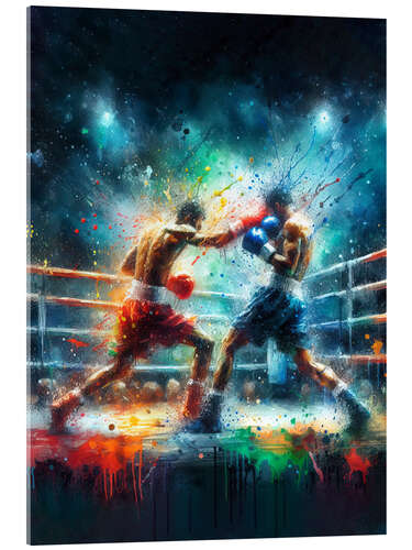 Quadro em acrílico Boxing fight