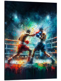 Magnettafel Boxkampf