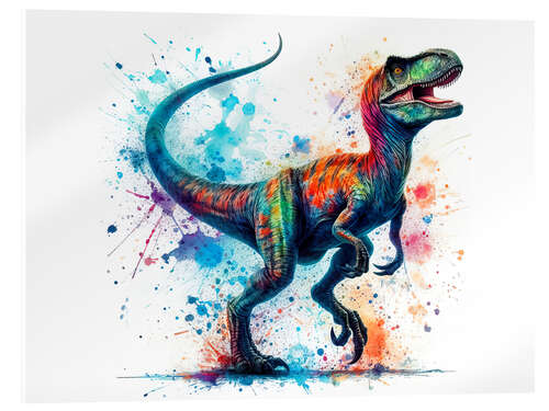 Acrylic print Tyrannosaurus Rex in Watercolour I