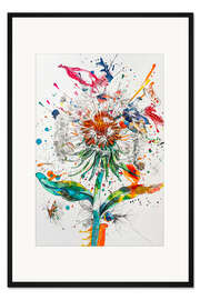 Gerahmter Kunstdruck Löwenzahn