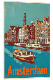 Cuadro de PVC Amsterdam Travel Art