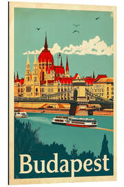 Magnettafel Budapest Reiseplakat