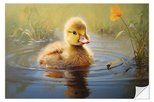 Vinilo para la pared Cute duckling