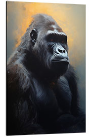 Tableau en aluminium Portrait of a gorilla