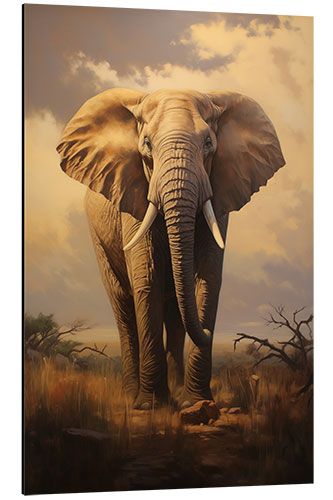 Aluminiumsbilde African elephant