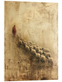 Acrylic print Our Savior leading the flock