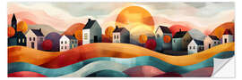 Sticker mural Abstract Cityscape