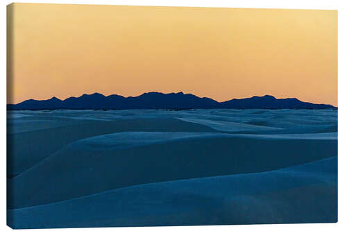 Tableau sur toile Desert landscape at dusk, Soccoro, New Mexico