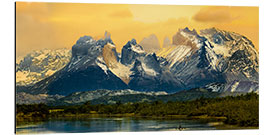 Aluminiumsbilde Scenic mountain landscape, Patagonia, Chile