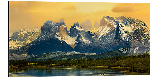 Gallery print Scenic mountain landscape, Patagonia, Chile