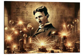 Magnettafel Nikola Teslas Visionen von Elektrizität