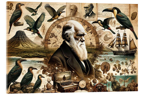 Akryylilasitaulu A Tribute to Charles Darwin's Legacy