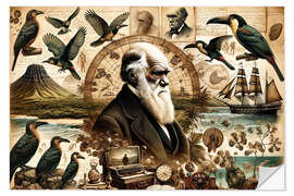 Vinilo para la pared A Tribute to Charles Darwin's Legacy