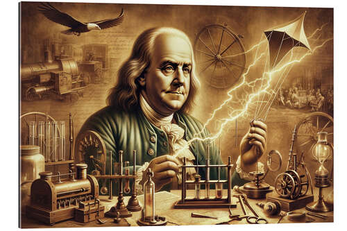 Gallery print Benjamin Franklin's Electrifying Legacy