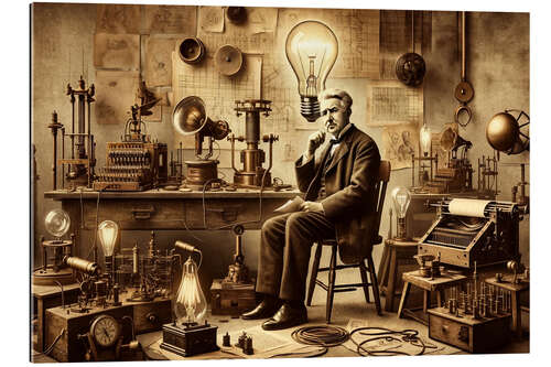 Gallery print Thomas Edison's Glowing Vision of the Future