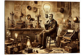 Galleritryk Thomas Edison&#039;s Glowing Vision of the Future