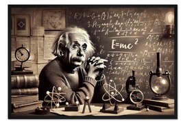 Gerahmter Kunstdruck E=mc²: Albert Einsteins Relativitätstheorie
